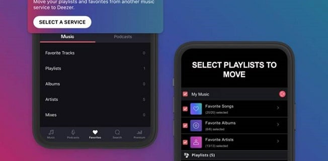 Tune My Music, recurso da Deezer para transferir playlists de outros serviços de música