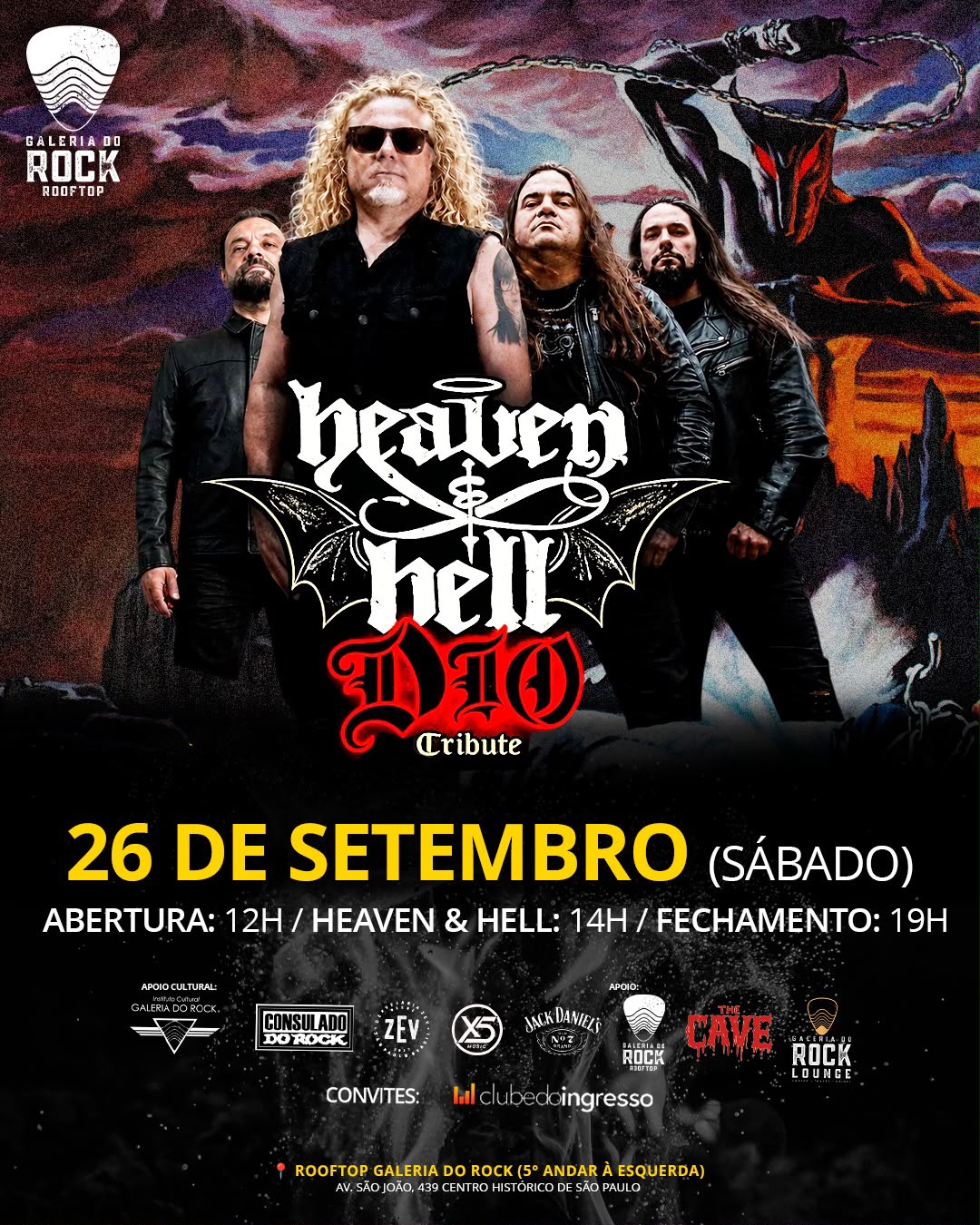 Heaven & Hell (Dio Tribute) no Rooftop Galeria do Rock